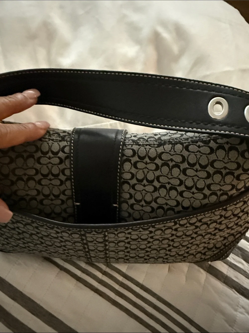 Coach Soho Mini C Flap Hobo Shoulder Bag
